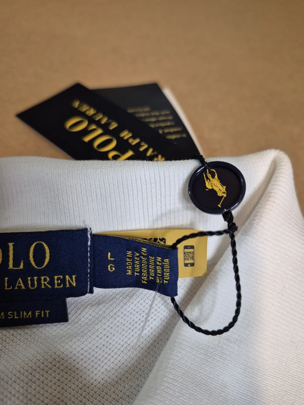 Polo by Ralph Lauren Men’s White Pique Polo with Big Pony 4506/20